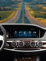 Reproductor Multimedia para Auto con Pantalla Táctil Android de 12.3 Pulgadas, Android Auto, CarPlay, GPS Integrado y Asistente de Reversa para Mercedes-Benz Clase S W221/W222