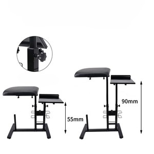 Support de <span class=keywords><strong>pochoir</strong></span> Portable de support de bras de poste de travail de tatouage réglable pliable fonctionnel professionnel avec base antidérapante pour les artistes - Product Image 4