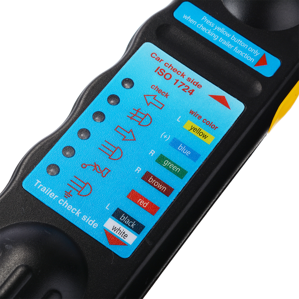 Testeur De Prise Remorque 7 Broches 12V - Outil De Diagnostic Pour Feux De Caravane/remorque - Neuf, Simple D'utilisation