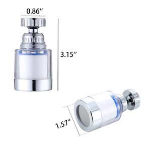 Robinet de cuisine PVC coloré, moyen, économe en eau, écologique, rotation à 360 degrés, douchette universelle pressurisée anti-éclaboussures - Product Image 2