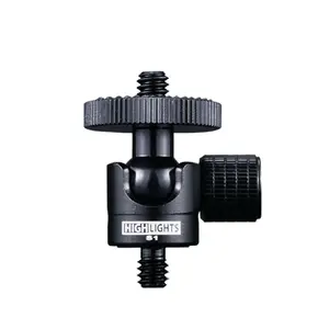 1/4 "나사 조절 회전 각도 삼각대 카마 DSLR Ballhead 뜨거운 신발 마운트 어댑터 삼각대 미니 볼 헤드 마운트