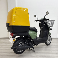 Motocyclettes à essence de haute qualité 150CC pour la livraison de nourriture, moteur refroidi par air, vitesse maximale 85 km/h, frein à disque avec coffre à pizza