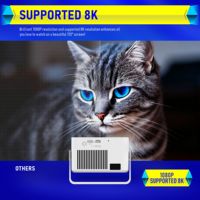 Projecteur LCD Mini Natif HY320Max 1080P 400 Lumens ANSI Mise au Point Automatique Correction Trapézoïdale Automatique BT5.4 WiFi6 Prise en Charge 8K Haut-parleurs Intégrés Pour la Maison