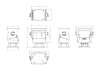 Système de caméra de sécurité contrôleur PTZ système de caméra de vidéosurveillance panoramique/inclinaison/zoom