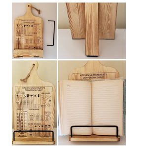 Support de livre de <span class=keywords><strong>cuisine</strong></span> réglable en <span class=keywords><strong>bois</strong></span> support de livre de <span class=keywords><strong>cuisine</strong></span> de style ferme pour comptoir de <span class=keywords><strong>cuisine</strong></span> Type d'installation facile - Product Image 5