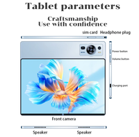 Tablet Android Super Murah 10.1 inci 12+512GB OEM Kualitas Bagus Dual Sim Card 5G Android 13.0 Octa-core Tablet Bisnis