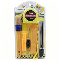 Ensemble d'outils à main C43, Kits d'outils à main, Tournevis, Couteau, Brosse, Pince, Marteau, Ruban adhésif, Gamme de produits à 1$, Série 1$ Matériel et Outils