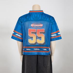 American Vintage Unisex Lighetwight malla camiseta transpirable fútbol Boxy Fit Oversized Jersey camisetas - Product Image 6