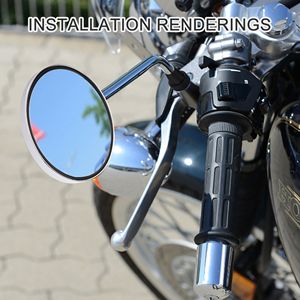 Rétroviseur rond à filetage 8mm pour rétroviseurs de moto <span class=keywords><strong>50cc</strong></span> 70 90 110 125 150 200 250 ATV Scooter - Product Image 6