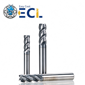 Fresa de extremo plano ECI de 4 filos sin recubrimiento, 30° de hélice, de carburo de tungsteno para fresado CNC, OEM ODM - Product Image 3