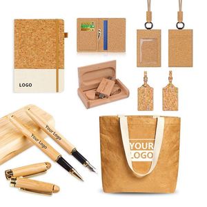 Articles cadeaux d'entreprise écologiques personnalisés avec logo, ensemble de produits, bouteille d'eau, carnets promotionnels d'entreprise, ensemble cadeau - Product Image 5