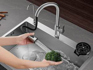 Fregadero de Cocina Largo y Estrecho de Acero Inoxidable, de un Solo Tazón, Montaje Lateral, Moderno, Minimalista, Ahorra Espacio - Product Image 4