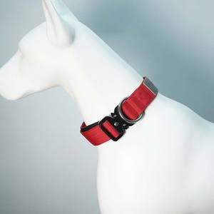 Collar Táctico Personalizado de Lujo para Perro, Cinta de Nailon Gruesa, Herrajes Metálicos de Primera Calidad, Opciones de Logotipo Reflectante y Grabado Láser, Variedad de Colores - Product Image 6