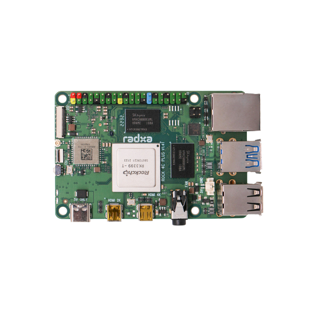 Ruisha Development Board Rock 4c+ Rk3399-t Hexa-core CPU Single Board Computer Raspberry Pi Compatible Alternative.