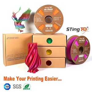 OEM/ODM Sting3d 고속 3d 필라멘트 3d 프린터 플라 1.75mm 플라 필라멘트 1.75mm 1kg 3d 프린터 필라멘트 매트 무지개