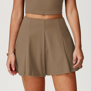 Jupe courte plissée trapèze pour femme, en Spandex/Nylon, séchage rapide, respirante, anti-reflet, pour le fitness, le yoga et le tennis - Product Image 4