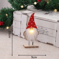 Décoration de table de Noël en bois, signe de Noël avec Père Noël, bonhomme de neige et rennes, centre de table pour la décoration de la maison pendant les fêtes