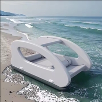 Yacht de loisirs familial gonflable en PVC Ponton plat Catamaran Maison Bateau pour touristique Yacht de sport électrique pour dériver à l'extérieur