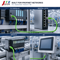Câble Ethernet industriel personnalisé M12 à code D vers RJ45, câble PROFINET blindé à 4 broches pour équipement d'automatisation PLC