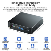 Mini PC Chaud Intel Core i5 Dual Core 4 Threads MINIPC Ordinateur Portable Unité Ordinateur de Bureau Système Barebone WiFi Design Maison