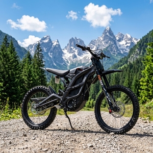 New Power Full Suspension Electric Dirt Bike for Lite ECO-Friendly Mid Drive Motor 72V 8000W Aluminum Alloy <b>Frame</b> 56mph - Product Image 1