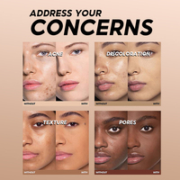 Fond de Teint Maquillage Cosmétiques Coréens Beauté Professionnelle Longue Tenue 24H Fond de Teint Liquide Maquillage Waterproof et Matifiant