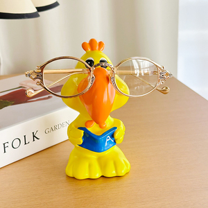 Nuevo y Divertido Marco de Gafas con Forma de Pollito, Estilo Art Deco, Resina Ecológica, Decoración de Escritorio con Naturaleza Muerta - Product Image 2