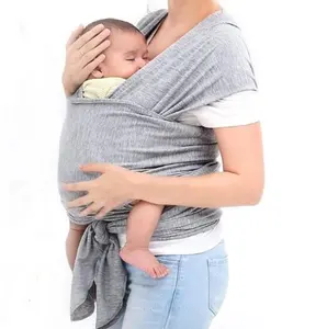 Groothandel baby dragen sling carrier-Hot Lichtgewicht Ergonomische 100% Biologische Bamboe Stretchy Dragen Baby Verpleging Carry Sling Wrap Carrier