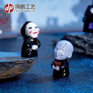 Figuras de Resina de Películas de Terror, Mini Esculturas para Decoración de Escritorio de Halloween - Product Image 4