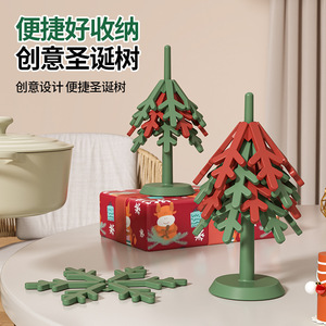 Salvamanteles de silicona con diseño de copo de nieve, aislante del calor, para ollas, cuencos, cacerolas, uso doméstico, antiescaldaduras, resistente a altas temperaturas - Product Image 5