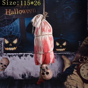 Ourwarm مسكون الحياة حجم الدعامة شنقا الهيكل العظمي الرعب زخارف خارجية شبح المتحركة هالوين متحرك - Product Image 2