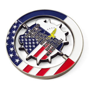 عملة تذكارية من سبائك الزنك ثلاثية الأبعاد مصبوبة بعلامة تجارية مخصصة زهيدة الثمن 2d ذات قالب ثلاثي الأبعاد مصنوعة من المينا - Product Image 4