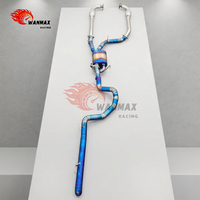 Sistem Knalpot Paduan Titanium dengan Pipa Biru Terbakar untuk Toyota Land Cruiser 4.0L 4.6L 5.7L Peningkatan Performa