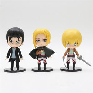 Nouveau Style 6 pièces ensemble <span class=keywords><strong>Shingeki</strong></span> <span class=keywords><strong>no</strong></span> <span class=keywords><strong>Kyojin</strong></span> figurines ensemble Q version modèle attaque sur Titan Anime figurines - Product Image 4