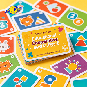 Tarjeta NFC Personalizada, Educativa, Cooperativa, <span class=keywords><strong>Juego</strong></span> de Cartas Spot It Flipped, <span class=keywords><strong>Juego</strong></span> de Cartas de Póker, Tarjeta de Regalo para Niños - Product Image 5