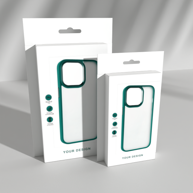 Eco-Friendly Custom Logo Phone Accessories Tempered Glass Protector Packaging Mobile Phone Case Paper Box With Hanging Hole