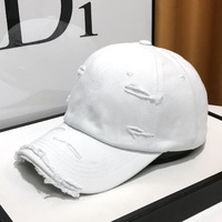 Gorra de béisbol con agujeros personalizada, sombrero de hip-hop informal para hombres y mujeres, versión coreana, personalidad, equitación, montañismo, sombrero para el sol para hombres