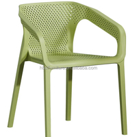 DL Furniture Nouveau design Mobilier d'extérieur en plastique Chaise de loisirs de jardin Chaise de salle à manger en plastique PP blanc pour le dîner