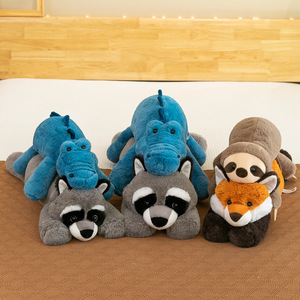 Peluches de Animales - <span class=keywords><strong>Mapache</strong></span>, Oso, Zorro y Perezoso, Almohada para Dormir, Peluches Antiestrés y Almohada para Abrazar - Product Image 4