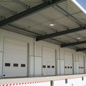<span class=keywords><strong>Porte</strong></span> Industrielle Sectionnelle Verticale Électrique à Grande Vitesse en Alliage d'Aluminium Isolée pour Atelier Commercial Moderne - Product Image 1