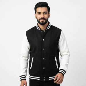 Custom Wholesale <b>Men</b> Varsity Jackets Letterman Jackets Custom Baseball Letterman Varsity Bomber Jacket - Product Image 1