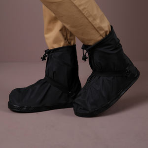 नई उत्पाद आउटडोर यूनिसेक्स निविड़ अंधकार चलने प्लास्टिक बारिश जूते कस्टम मुद्रण जूते बारिश जूते शामिल - Product Image 6