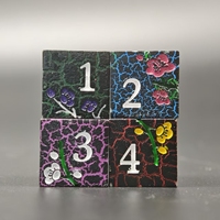 Ensemble de dés en métal DND personnalisables de 16 mm, motif fleur de prunier, alliage de zinc, dés carrés D6, jeux de rôle Dungeons & Dragons, jeux de société haut de gamme