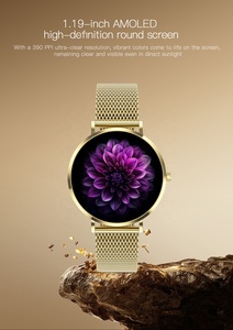 T8 Ultra Women's Fashion Smart <b>Watch</b> Ultra-Thin 6.95mm Stainless Steel Waterproof Sport Fitness Tracker with 1.19" AMOLED Screen - Product Image 3