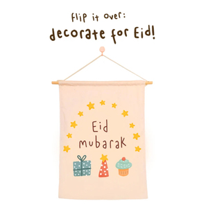 Calendrier du Ramadan adorable pour enfants, décoration murale en <span class=keywords><strong>coton</strong></span> polyester <span class=keywords><strong>réutilisable</strong></span> pour le mois saint du Ramadan Moubarak - Product Image 6