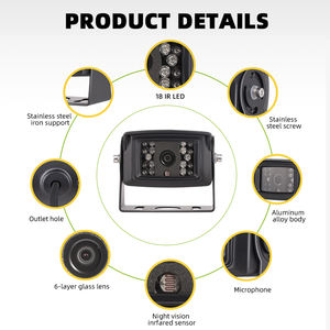 OEM1080P cámara de visión trasera de seguridad de visión nocturna impermeable de alta calidad para coches CCD y AHD Sensor de imagen directo de fábrica - Product Image 2