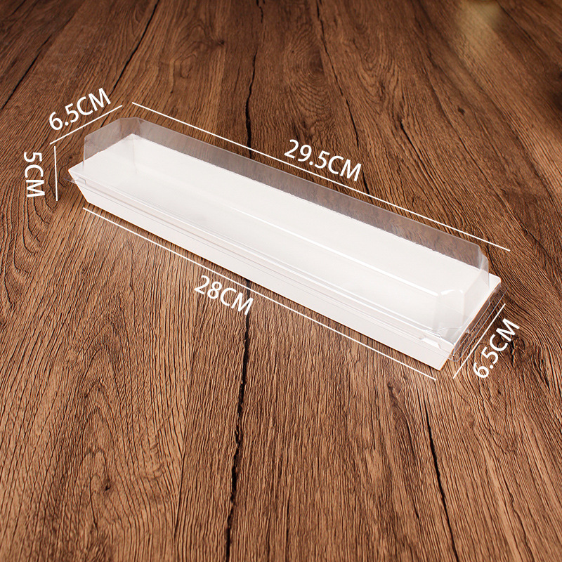Boîte longue en plastique blanc