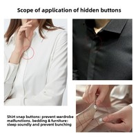 Sangle de fixation invisible de 20 mm avec boucle séparée pour chemises et housses de couette