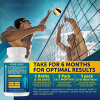 Capsules de croissance en hauteur personnalisées OEM avec vitamine D et calcium pour améliorer la densité osseuse, supplément articulaire pour adultes