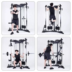Máquina Multifuncional de <span class=keywords><strong>Gimnasio</strong></span> en <span class=keywords><strong>Casa</strong></span> con Cable Cruzado y Soporte para Sentadillas, para Polea Alta, Remo Bajo, Ejercicios de Pecho y Entrenamiento de Cuerpo Completo - Product Image 2